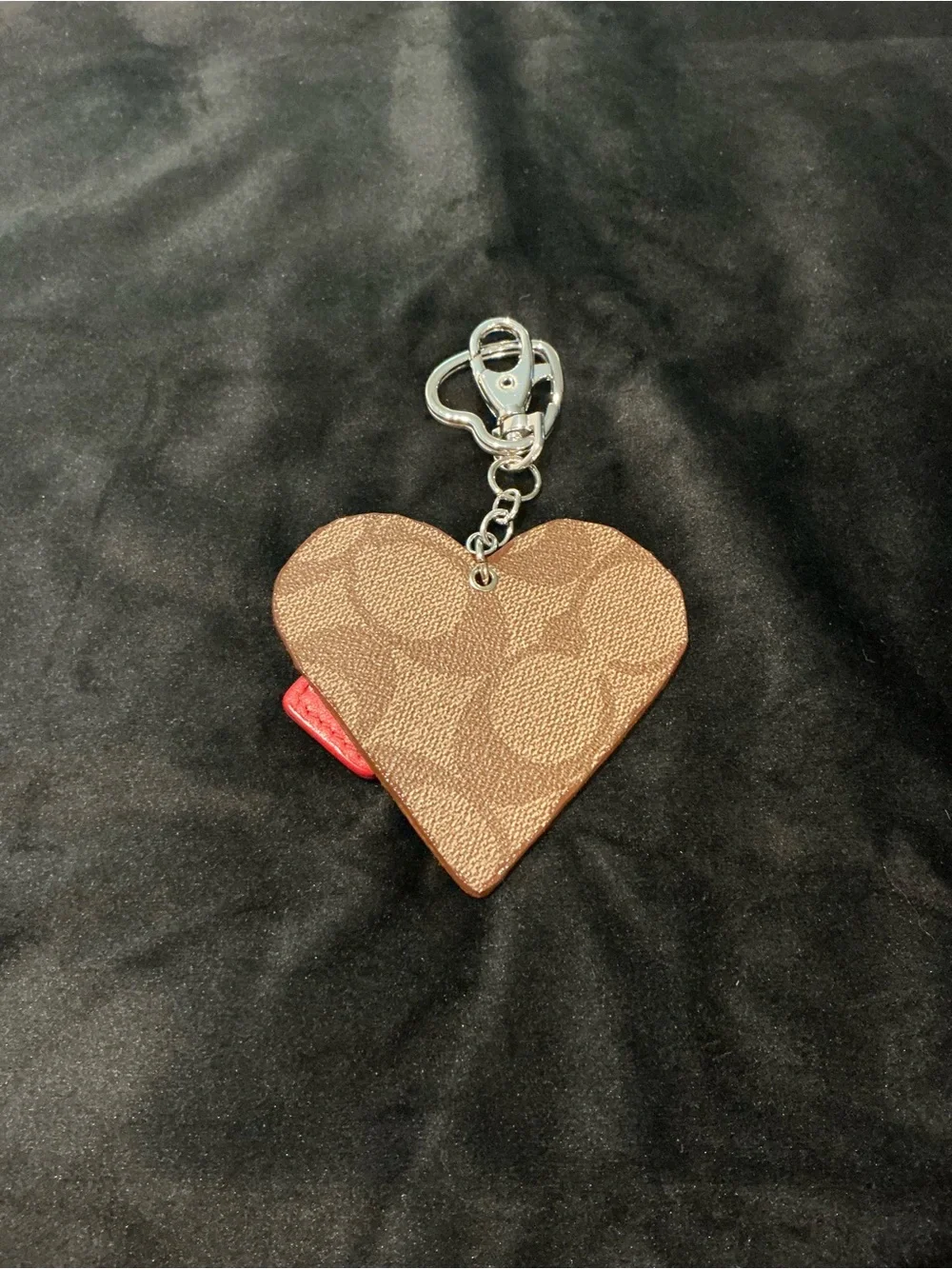 Handmade key/bag charm with Coach Hangtag